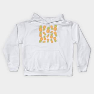 Golden pineapple design 101 Kids Hoodie